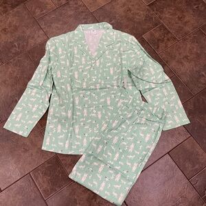 🥵 Men’s light Green Pajamas with animal Print